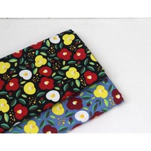 혜인천 20수 면 옥스포드 모티브동백 color 2종, 블랙
