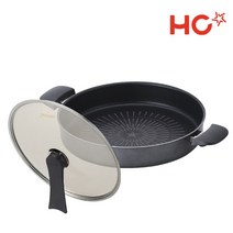 플라즈마 티타늄 특대형 전팬 32cm+유리뚜껑 세트, 없음