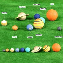 태양계 모형 모빌 행성 세트교육 모델 장난감 모델 stress ball solar, 씨엔