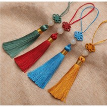 미니 수술노리개 장식 추석선물장식 예단장신구, 1개, 회색