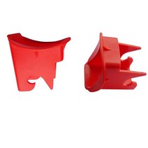 새로운 2 Pcs 래치 가이드! 승용차 어린이 안전 시트 일반 Isofix 인터페이스 벨트 래치 가이드 (ISOFIX) 자동차 카시트 부품, red