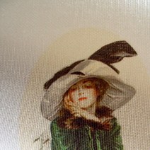 패브릭샵 옥스포드커트지 여인명화브로치원단 16컷