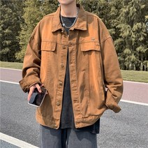2023 레트로 올드 데님 재킷 남성 느슨한 홍콩 스타일 힙합 올 매치 데님 의류 유행 브랜드 재킷 가을 겨울 노브댄스복 왁킹 댄스학원 힙합플레이야 힙합퍼 힙합엘에이