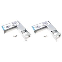 2pcs 3.5inch to 2.5inch SSD SAS SATA 하드 드라이브 트레이 어댑터 브래킷 Dell HP IBM Lenovo Mac Apple 3.5 인치, 은