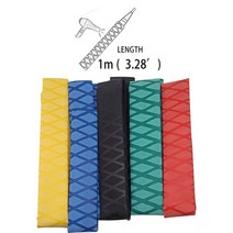 배드민컨라켓 셔틀콕 미끄럼 방지 열 수축 튜브 낚시 방수 랩 튜빙 로드 배드민턴 라켓 슬리브 PVC 그립 케, 01 빨간_06 28mm, 1개