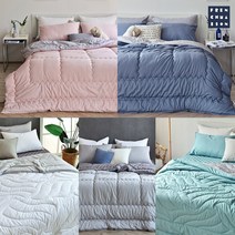 프렌치 메종 프리모 영국산 양모 차렵이불 모음, 간절기(SS), 화이트Q