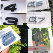OEM 트렁크 로고 엠블럼 스티커 아우디 S3 4 5 6 7 8 RS3 4 5 6 7 8 SQ3 5 7 RSQ3 5 7 TT TT, Chrome Silver