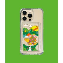 WIGGLE 제작 4일 투명 카드케이스 - Calming Turtle