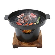 1인화로 1인 미니화로 구이 가정용 갈비 불판 소고기구이판, 미니화로대 단품