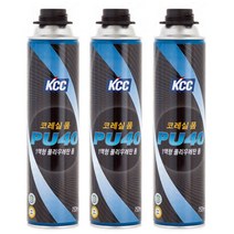 KCC 코레실 폼 1액형 폴리우레탄 폼 750ml - 건타입, PU40 (일반용) - 3개입