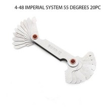 측정검사20 개대 나사 피치 절단 게이지 도구 인치 55 ° 미터법 60 ° 미터법 나사 나사 게이지 홈 측정 도구, b