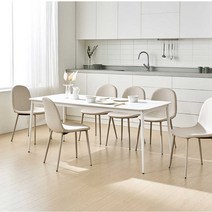 6인 세라믹 식탁 세트 6인용 세라믹 테이블 1800 세라믹식탁6인용, 아이보리, 벤치＋일반의자세트