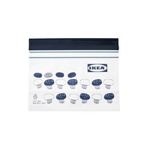 이케아 지퍼백 소형 중형 대형 곰돌이 상어, 이케아지퍼백(낱장단위) /, C1.파랑(밑면)14x8 (10장)