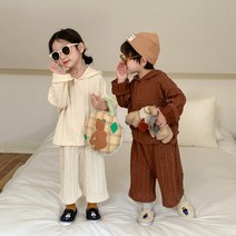 후드 니트 남매룩 여아 남아 동 상하복 세트 등원룩 가을 바지