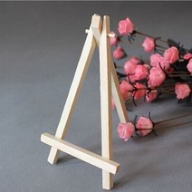 높은 품질 8*15cm 미니 우드 아티스트 삼각대 그림 이젤 사진 그림 엽서 디스플레이 홀더 프레임 귀여운 책상 장식