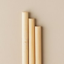 생분해성 대나무빨대 친환경 일회용빨대 카페용 커피 벌크 50개 B01