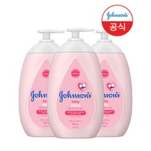 존슨즈베이비 로션 핑크, 500ml, 3개
