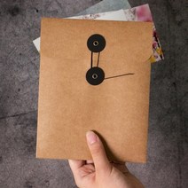 단추봉투 (소) 5장.무즈앤뷰즈, 화이트|5x7