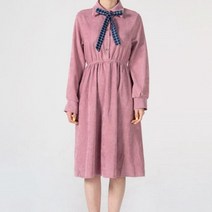여자 원피스 긴팔 리본 여성 치마 봄 스커트 6tY 여성 봄 원피스 쉬폰 미니 롱 니트 하객 셔츠