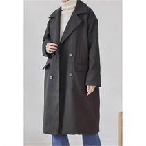 비비더블유스타일 루드베키아 히든포켓 투버튼 롱코트 (5915459)