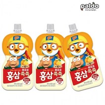 팔도 뽀로로 홍삼 쏙쏙 오렌지 100ml X 20개 어린이 키즈 유아 성장기어린이 홍삼음료