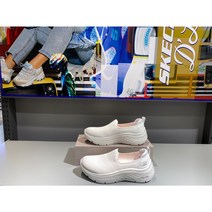 스케쳐스 여성 고워크 하이퍼 버스트 쿠션감 좋고 착용감 좋은 발볼까지 편한 화이트 슬립온 키높이 효과 NC강서 빠른배송