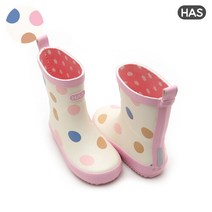 헤즈 아동 레인부츠 파스텔도트