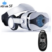 vr풀트래커 vr헤드셋 vr안경 가상 현실 3D VR 헤드셋 스마트 안경 헬멧 모바일 휴대 전화 폰 6.3 인치 렌즈, 5f-k1