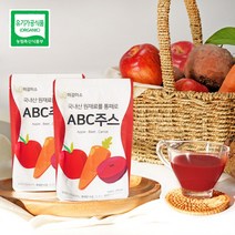 [미감미소]100% 국내산 유기농 ABC주스 생착즙원액(물X) 100ml 30포+3포증정 유기농 비트 유기농 당근 프리미엄 사과, 02. ABC주스 60팩+5포
