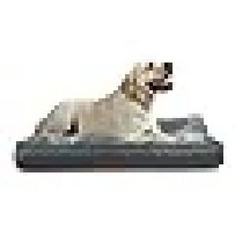 큰 대형 개 침대 전체 방수 4 인치 최대 두꺼워짐 이동식 빨 커버가 있는 애완 동물 매트 베개 회색, 20.XLarge  Grey