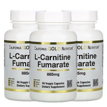 2+1 캘리포니아골드뉴트리션 엘 카르니틴 푸마르산 885mg 60캡슐, 가성비 1+1 (총2병-4개월분)