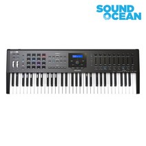 아투리아 KeyLab 61 mkII mk2 ARTURIA 키랩 61 고급형 미디 컨트롤 마스터 키보드 건반, Black