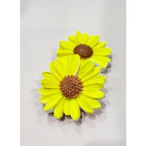 차량용 송풍구 해바라기 꽃 답례품 석고방향제세트, 시트로넬라