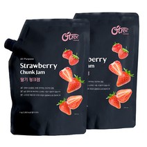 오트리푸드 딸기 청크잼 1kg 2개