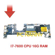 PCNANNY DELL latitude 5289 7389 노트북 마더 보드 LA-E111P I7-7600 CPU 16G RAM 08XC5Y 8XC5Y, 상세내용표시