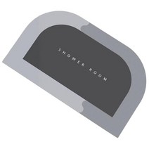 미끄럼 방지 욕실 깔개 물 흡수성 규조류 진흙 목욕 매트 홈 샤워 매트 도어 바닥 매트 주방 욕실 샤워 및 욕조, 규조 진흙 폴리에스터 섬유, 그레이 45X75cm