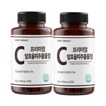 바디프로젝트 프리미엄 발효율피 추출물정 1000mg x 60정, 2개(4개월분) 120정