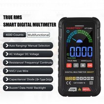 멀티테스터기 접촉/비접촉 타코메타/회전계/RPM/회전수측정기 Habotest ht124b+ 멀티미터 4000 카운트 600v acdc 전압 전류 true rms 스마트 디지털, ht124b
