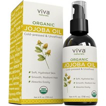 Viva natura 네츄라ls 오가닉 호호바 오일 118mL 천연 오일 모든 피부 & 모발용, Jojoba Oil