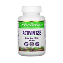 파라다이스 허브 액티빈 GSE 그레이프 씨드 추출물 암라 90정 포도씨 ActiVin, 1개, 기본