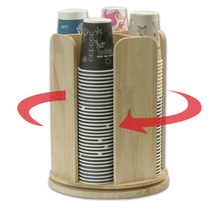 원형스윙 테이크아웃 우드디스펜서 보관함 정리대 트레이 p001f, 우드