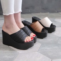 비비핑크 DAV S214 여성 통굽 슬리퍼 통급 실내화 가보시 슬리퍼