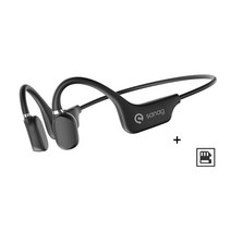 ANKRIC 스포츠 골전도 블루투스이어폰 자체 64G 메모리 (신제품 출시), 2세대 블랙(64G)