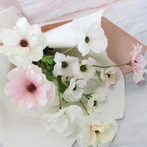 여자지취방 러블리 공간 인테리어소품 조화 촬영소품 포토존 인조화분 정원 꽃장식 쇼룸, 크림 핑크