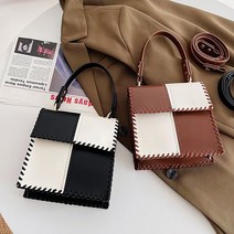 [국내 배송 국내 출고] DIY 가죽가방 가죽공예 만들기 패키지 가죽가방diy 가방제작 가죽가방만들기 diy가죽공예 가방만들기셋트 diy키트 체크그리드, 브라운