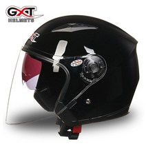 GXT 더블 렌즈 사계절 헬멧 아라이램5 오픈페이스 AGV 덱스톤 SOL 할리 비틀 쇼에이 보난자, L, 핑크