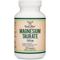 Double Wood 마그네슘 타우레이트 1500mg 210캡슐