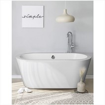 아쏘 XM-F215이동식 아크릴 프리스탠딩 타원형 수입 고급 욕조, 1400mm