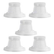 캠핑에어건 차량용에어건 무선에어건 휴대용 가정용 무선 차량용 진공 청소기 강력한 흡입 핸드 헬드 에어 더스터 청소 도구 9000Pa, [02] 5PCS Cleaner Filter