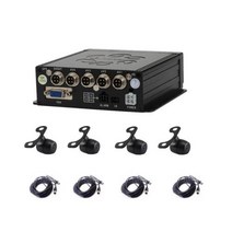 외장형블랙박스 차량용블랙박스 DVR 4CH 자동차 Avto 교육 4 카메라 비디오 등록자 채널 트럭 레코더 등록 MDVR, KIT E+아무도